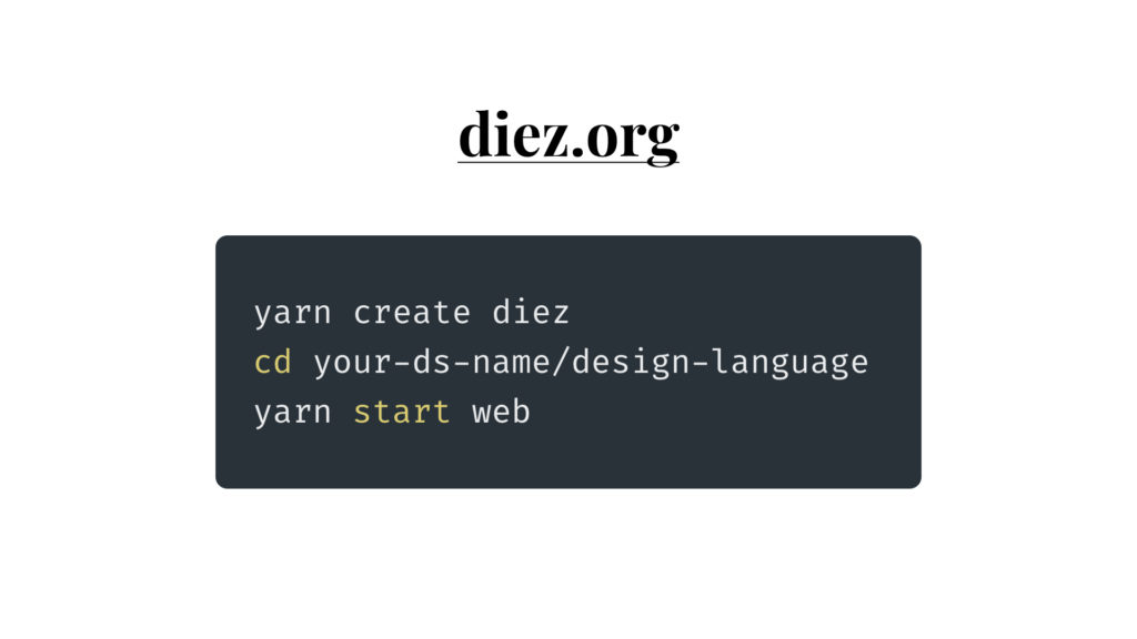 getting started with Diez