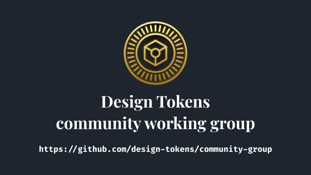 Design tokens community working group